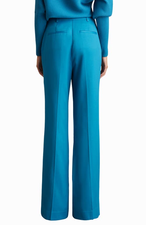 Reiss Millie Wide Leg Pants In Blue