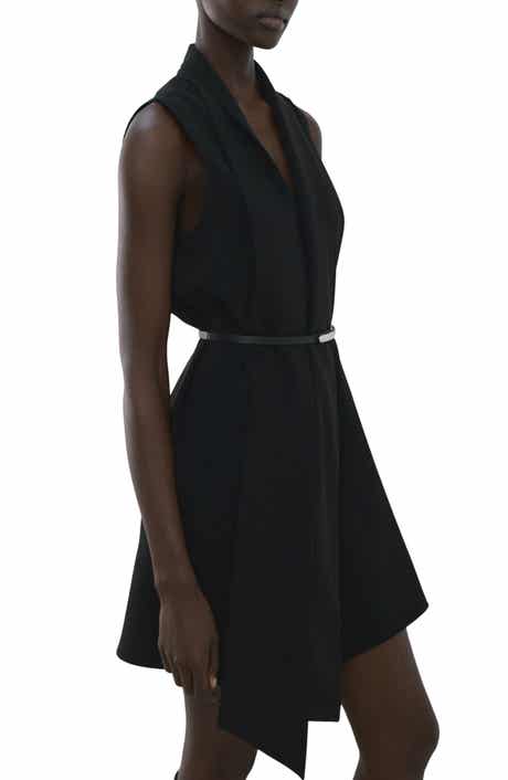 Scarf Neck Belted Minidress