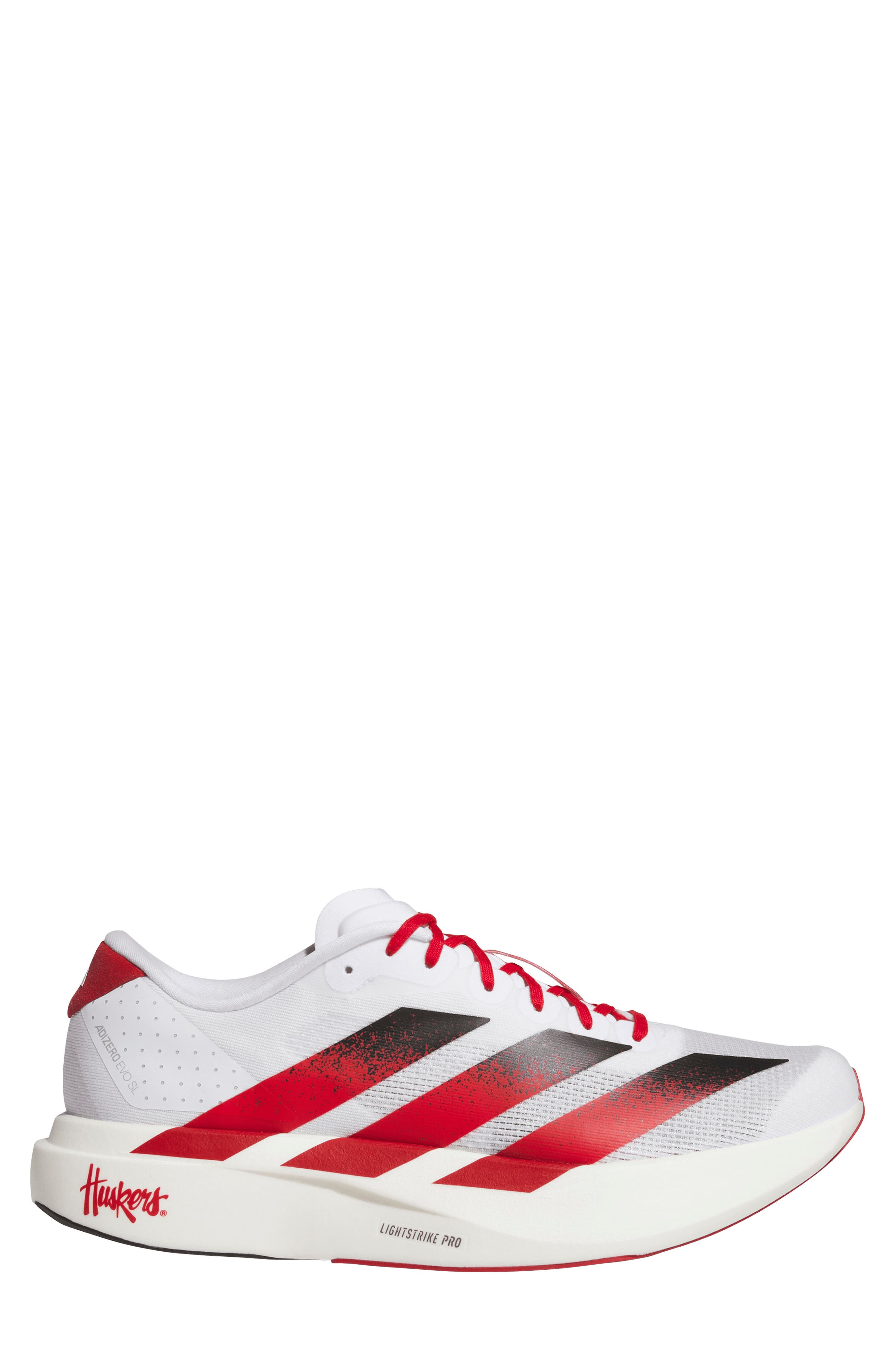 Adizero Evo SL Running Shoe, Alternate, color, WHITE