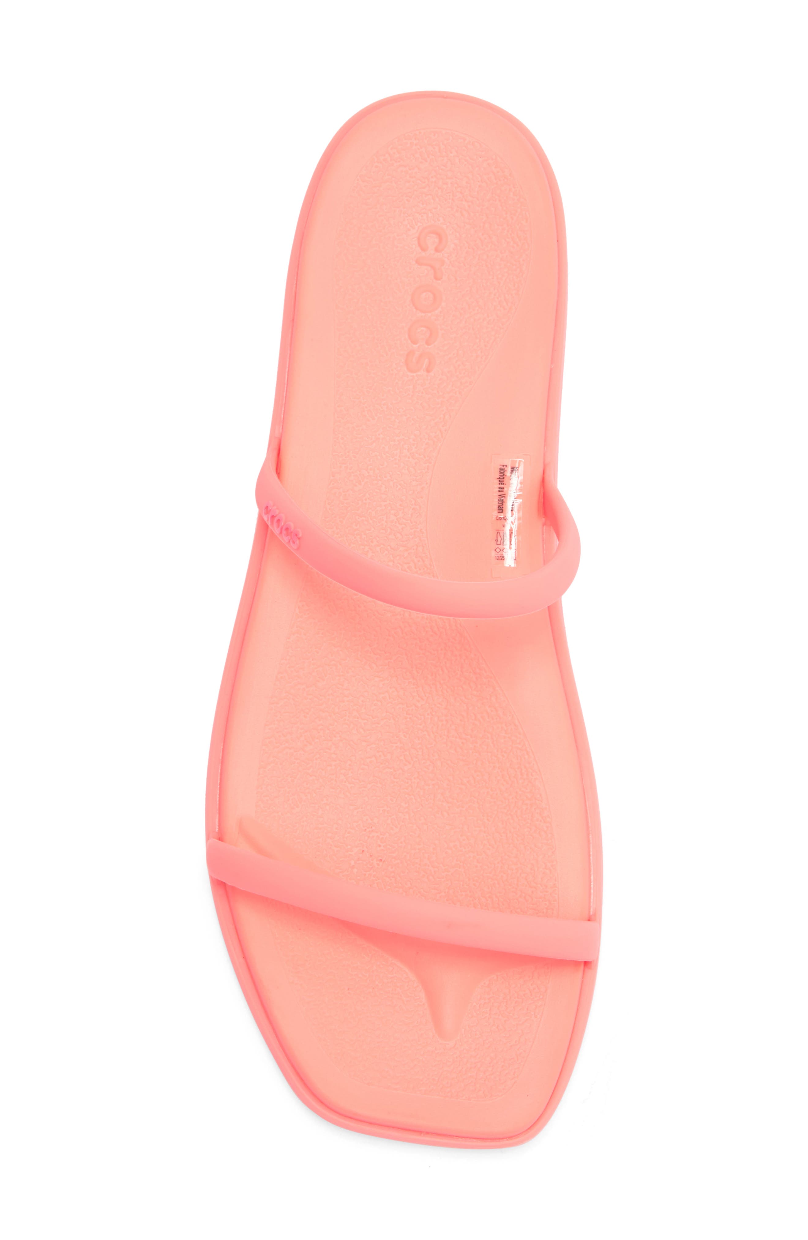 Miami Slide Sandal, Alternate, color, GUAVA