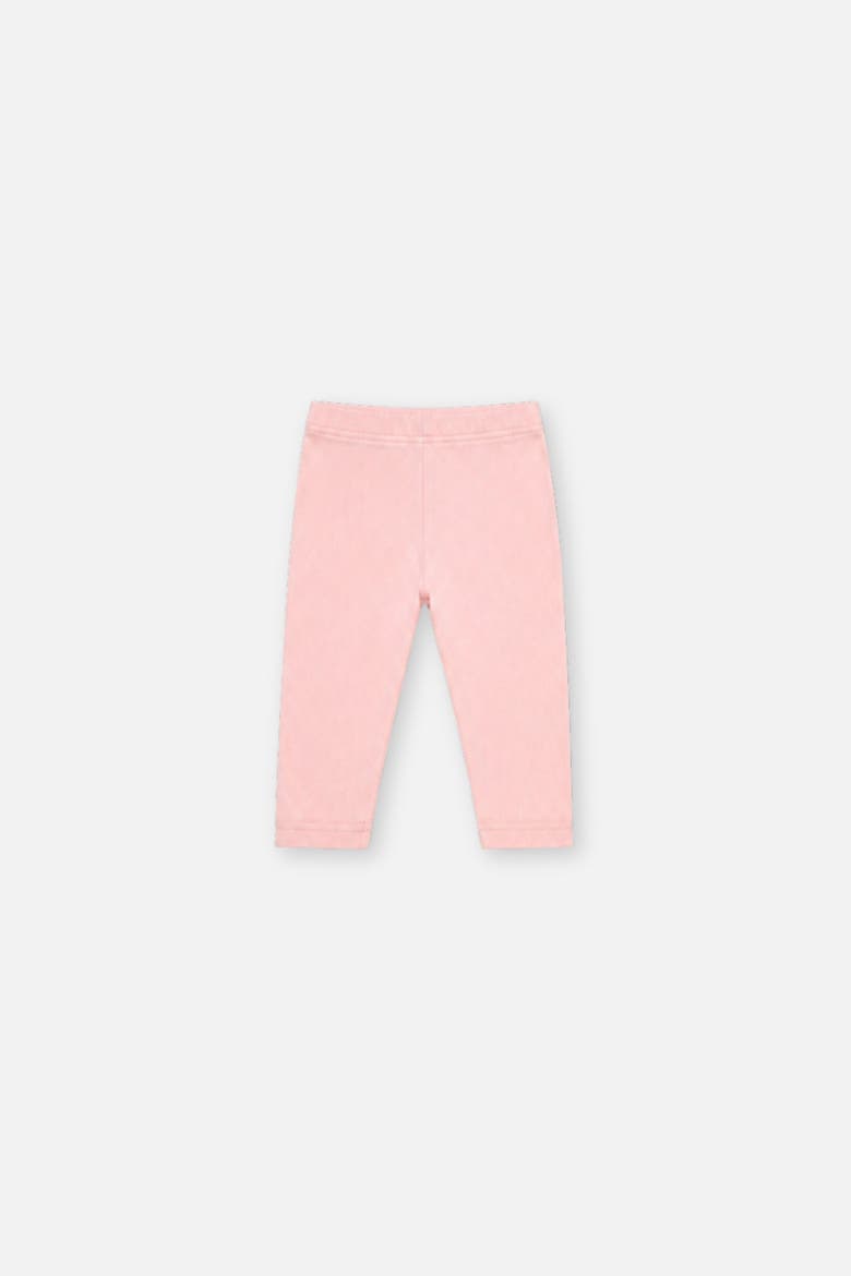 Rib Knit Elastic Waist Leggings, Alternate, color, Pale Dusty Pink