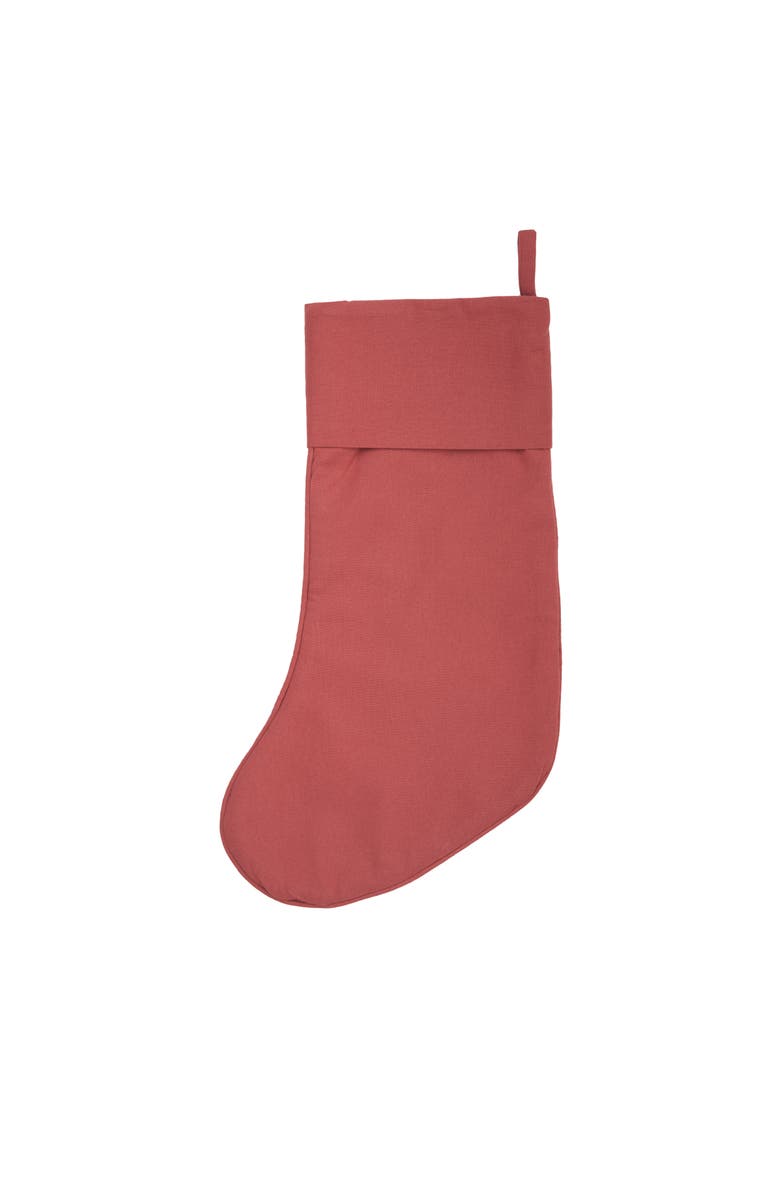 C&F Home Woodland Santa Stocking, Alternate, color, Red