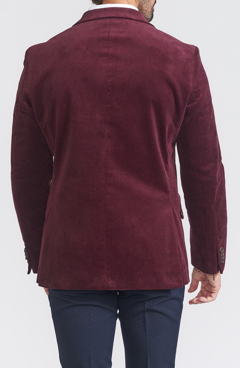 SAVILE ROW CO Corduroy Sport Coat, Alternate, color, Burgundy