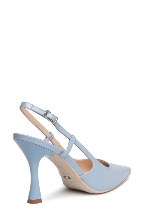 Nerogiardini Pointed Toe Slingback Pump In Sky Blue