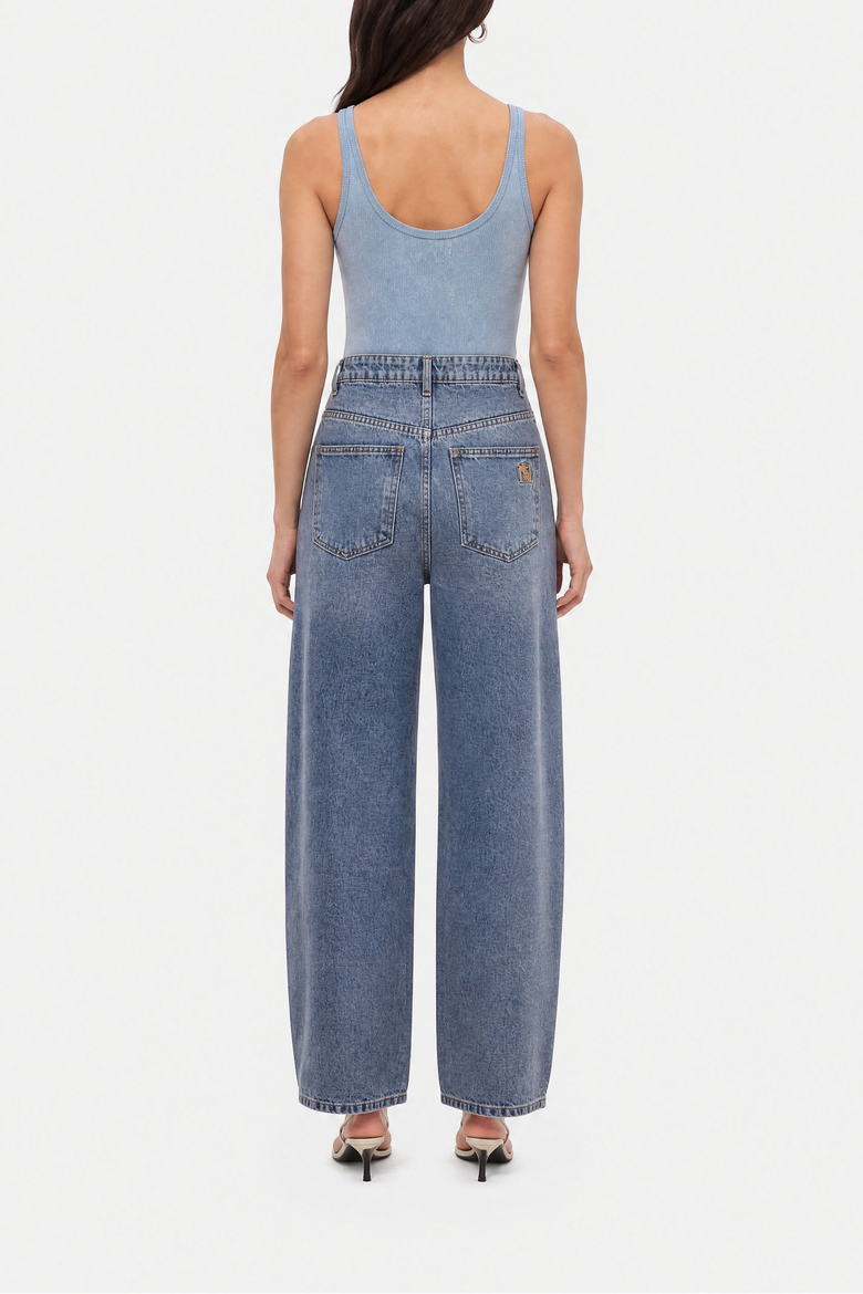 Balloon Leg Jeans, Alternate, color, White