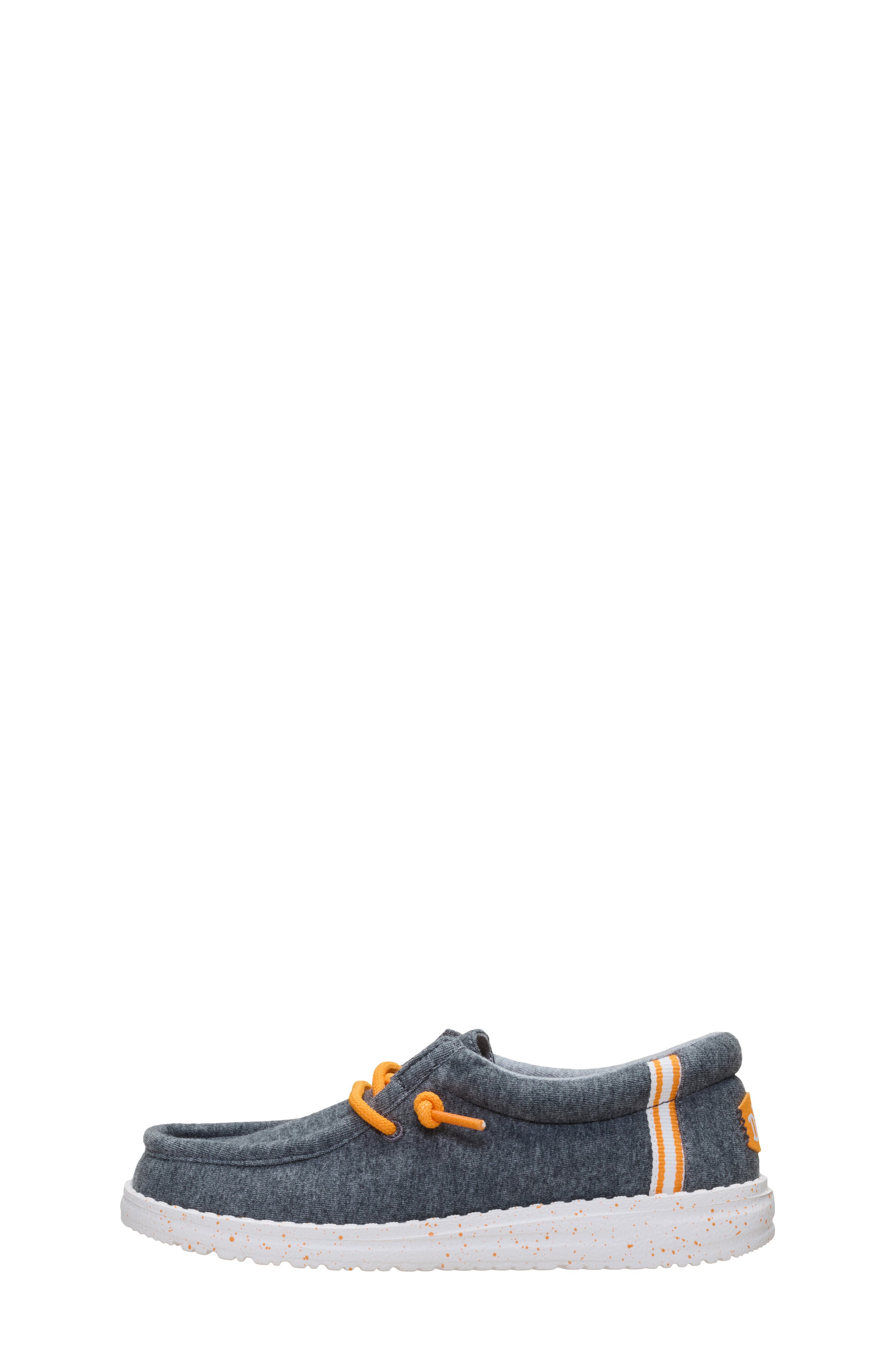 Kids' Wally Stretch Jersey Varsity Slip-On, Alternate, color, DARK GREY