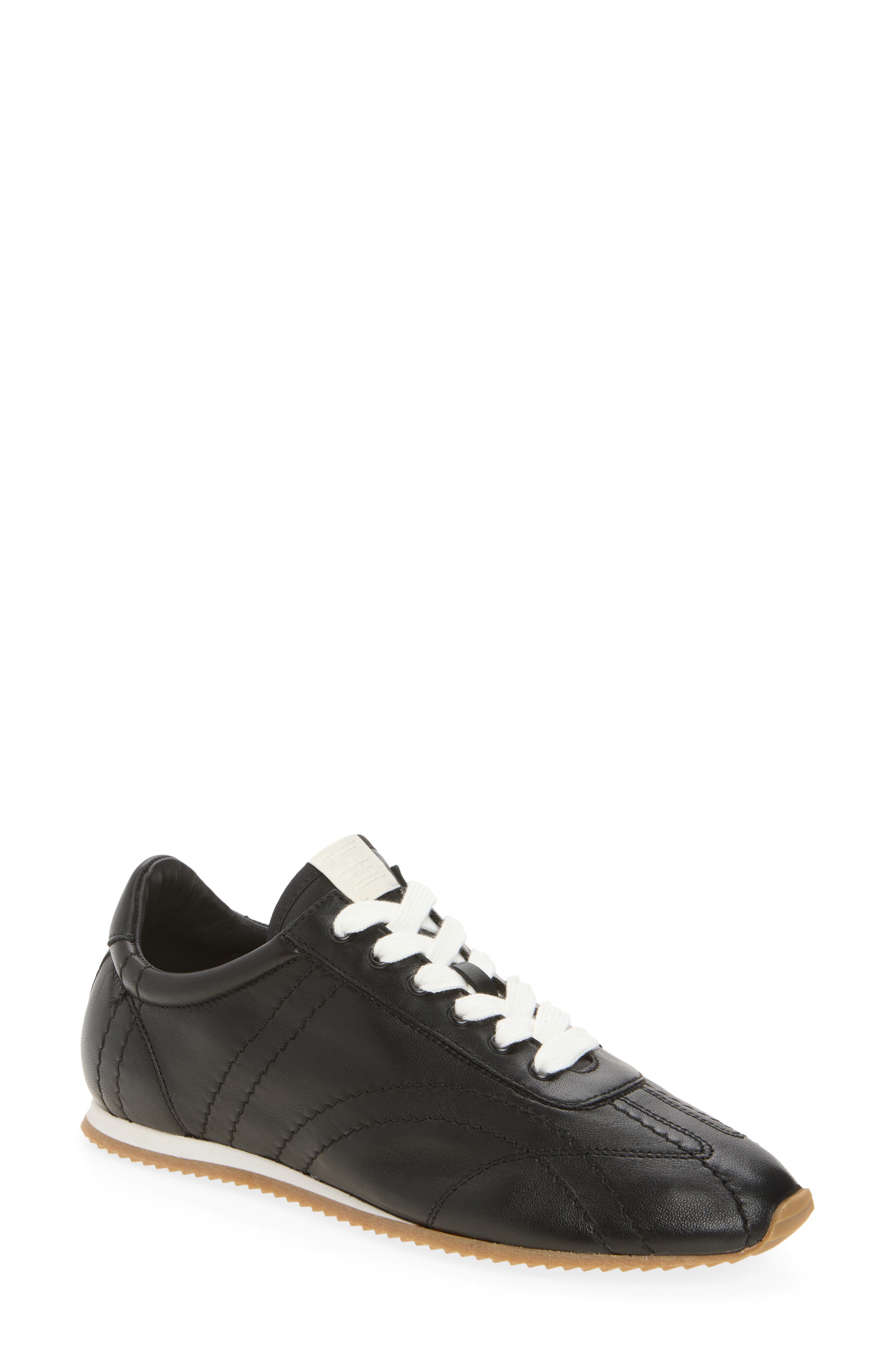 Flex Nappa Sneaker, Main, color, BLACK