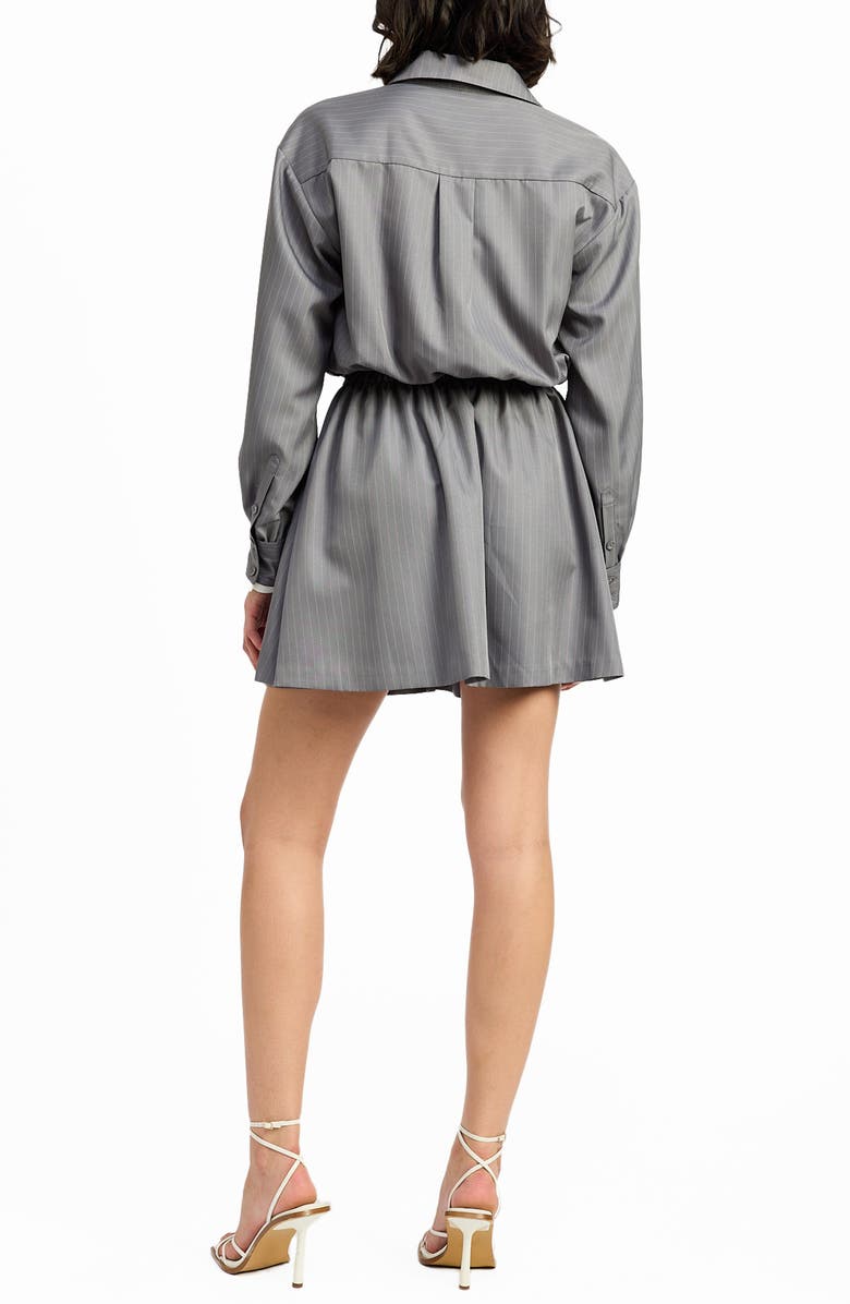 En Saison Minette Long Sleeve Mini Shirtdress, Alternate, color,