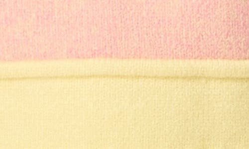 English Factory Ombré Crewneck Sweater In Pink/yellow