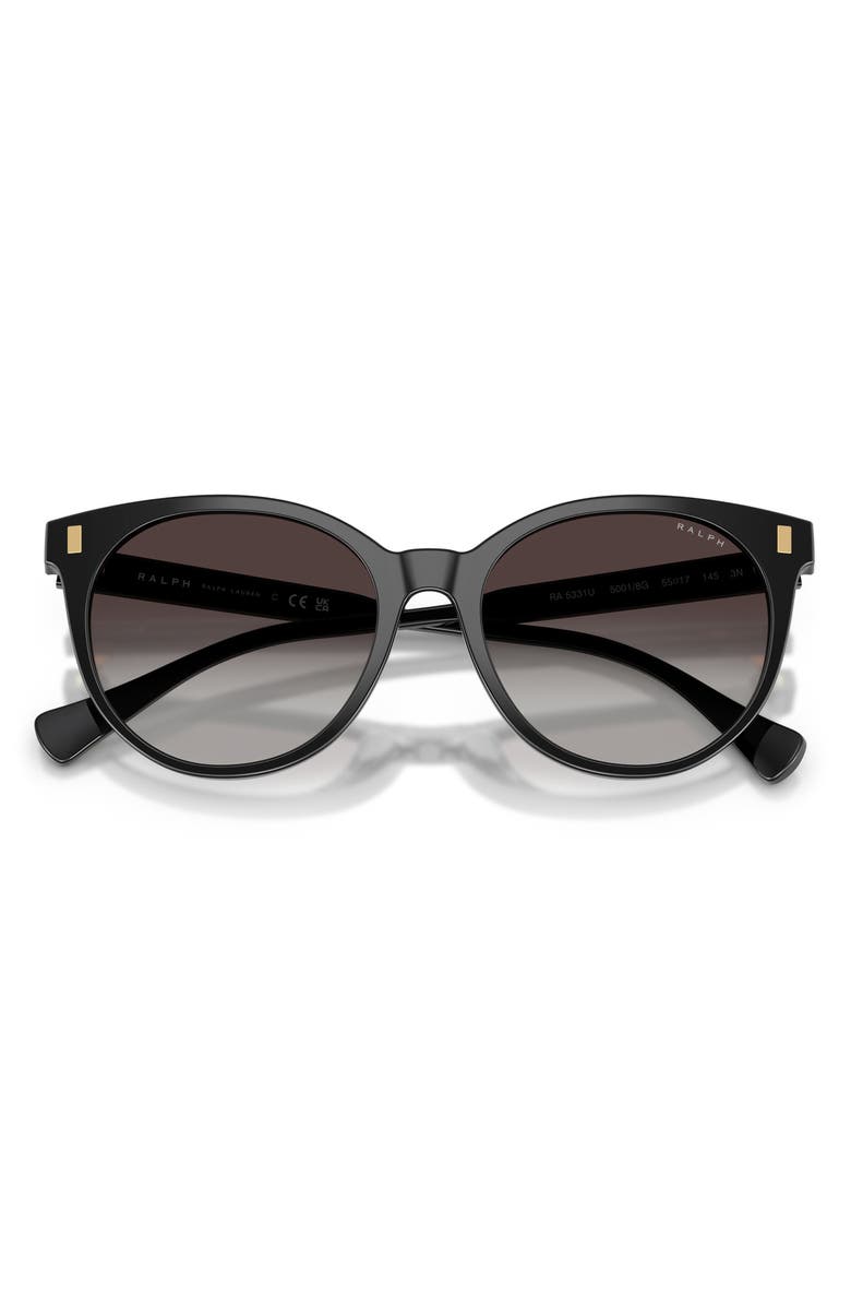 RALPH 55mm Gradient Phantos Sunglasses, Alternate, color, Shiny Black / Grey Gradient