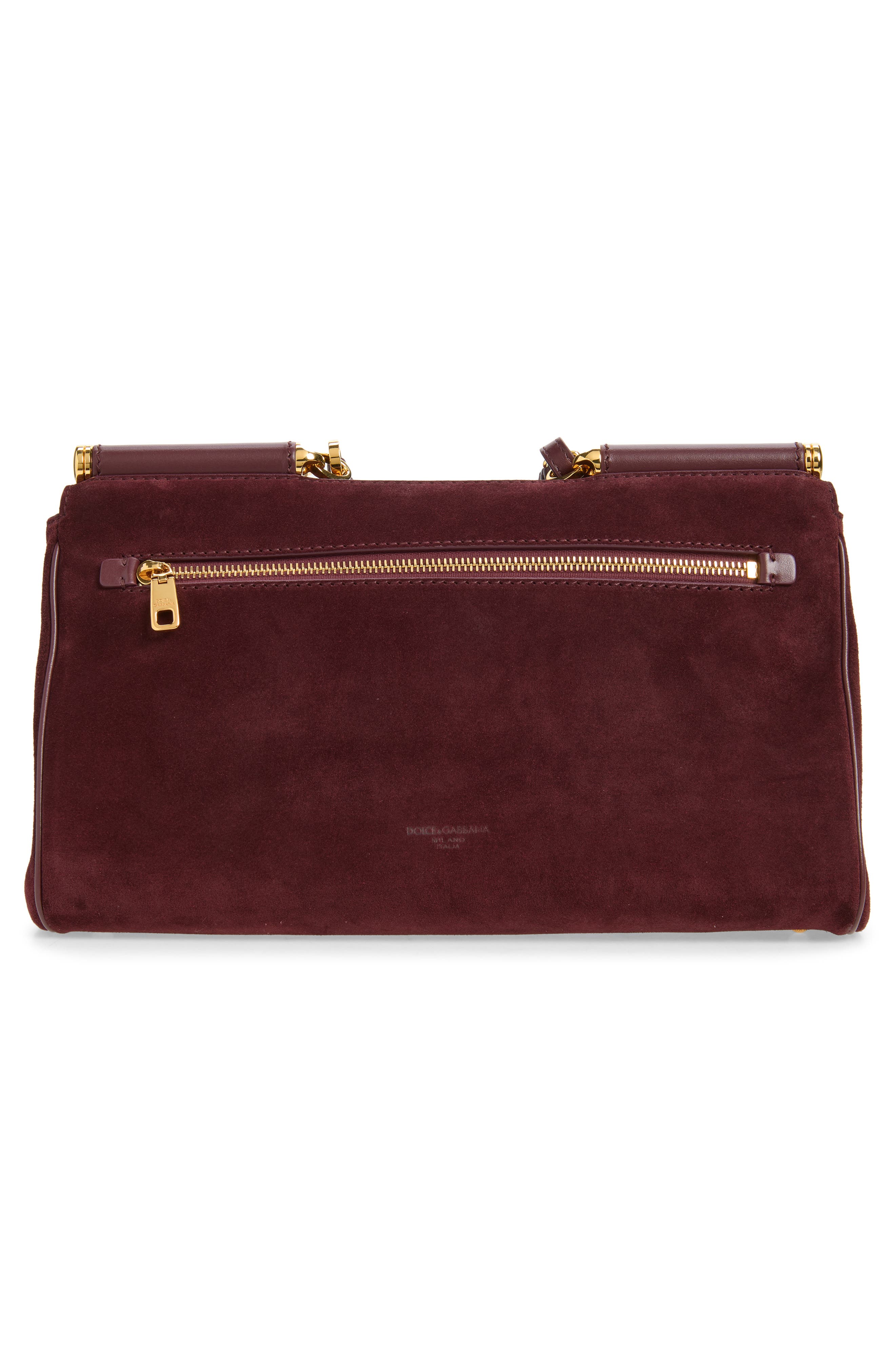 Medium My Sicily Split Calfskin Handbag, Alternate, color, 8B517 BORDEAUX/ BORDEAUX