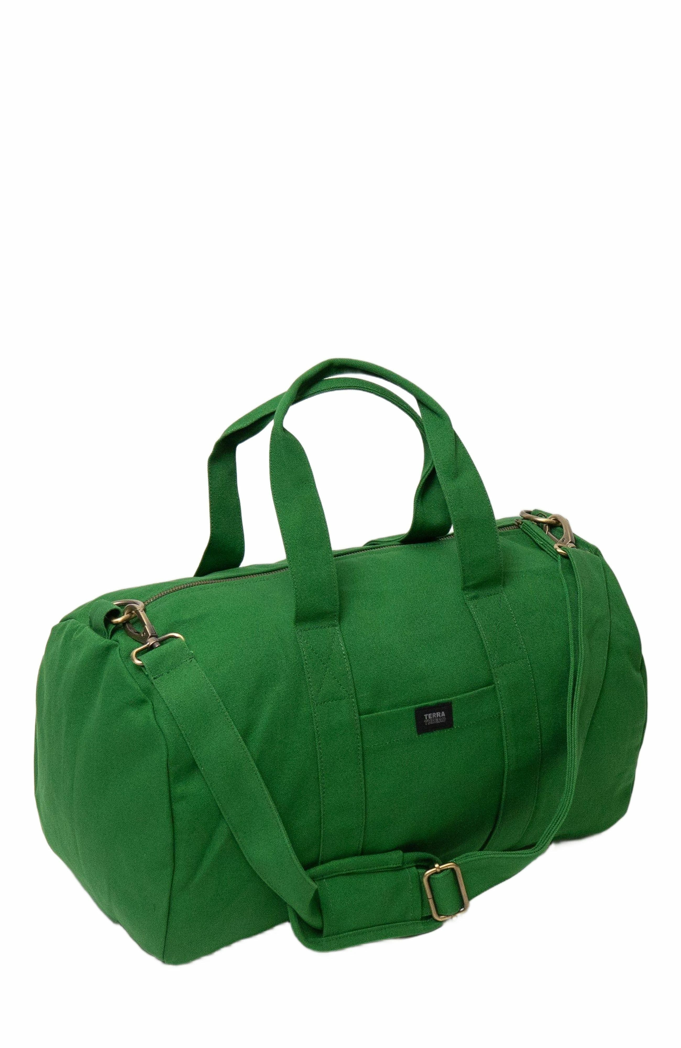 Organic Cotton Gym Bag, Alternate, color, Moss Green