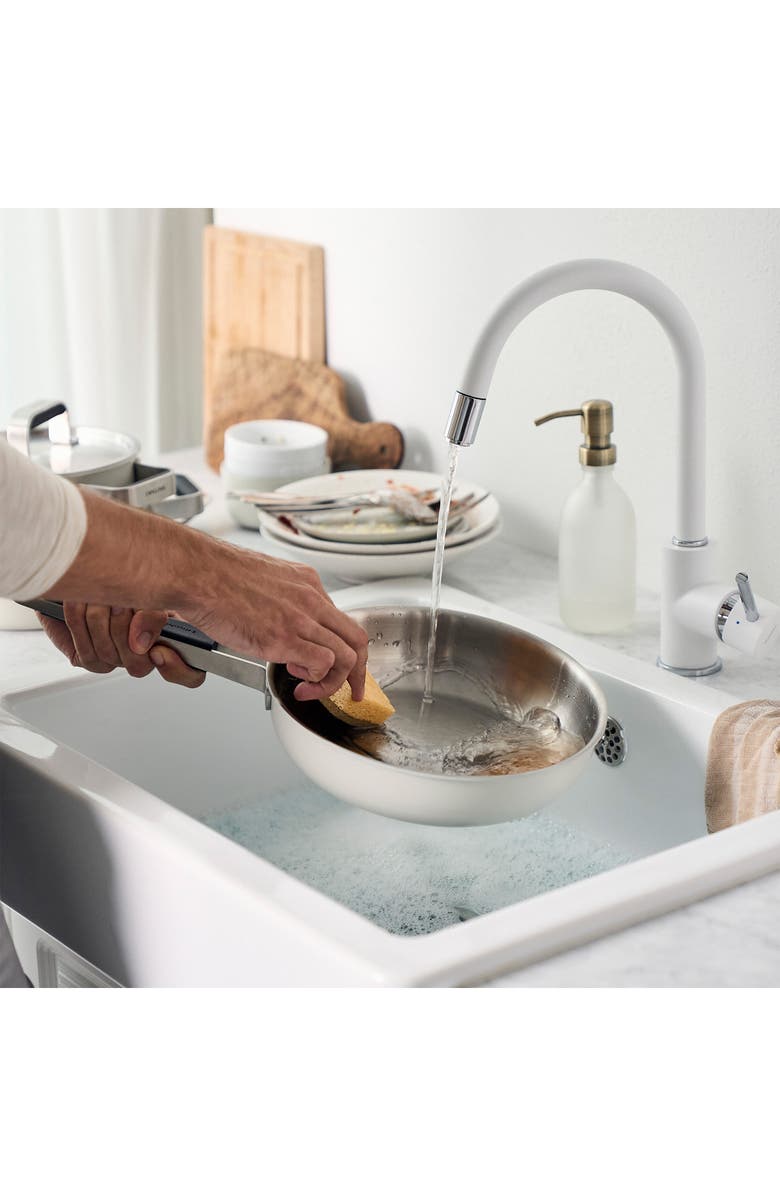 ZWILLING Pure 11-Inch Stainless Steel Ivory Sauté Pan, Alternate, color, Ivory White