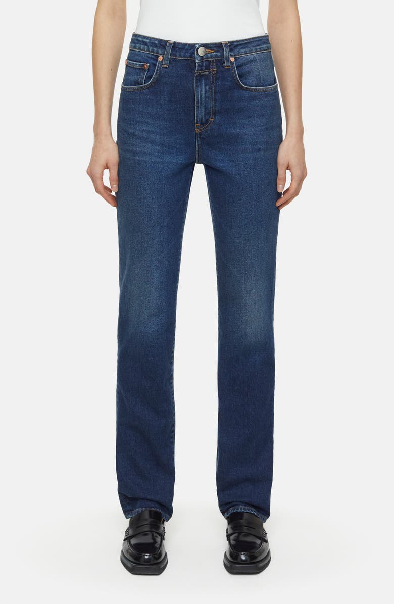 Closed Jaylen Straight Leg Jeans, Main, color, Dark Blue