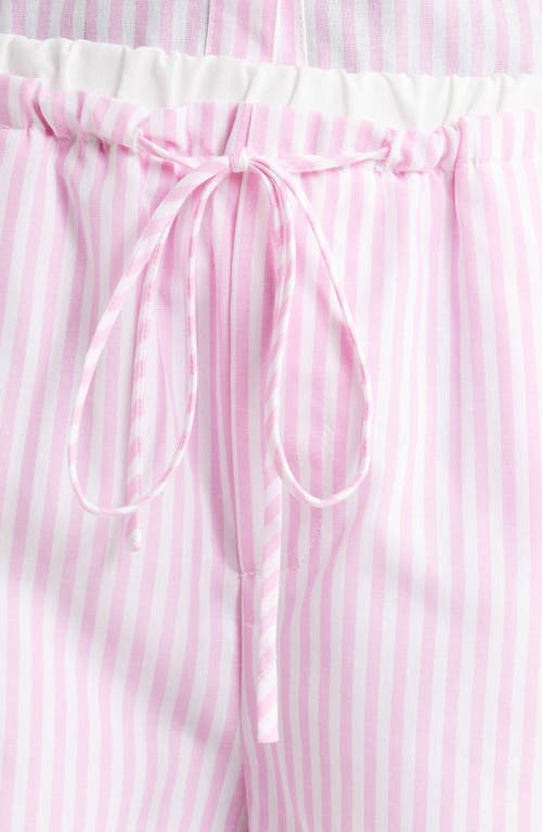 Blanknyc Stripe Cotton Blend Shorts