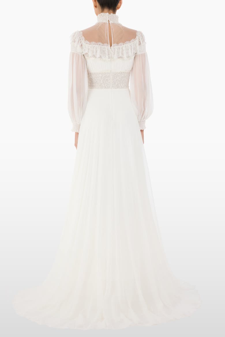 Arden Ruffled Maxi Dress, Alternate, color, Ivory