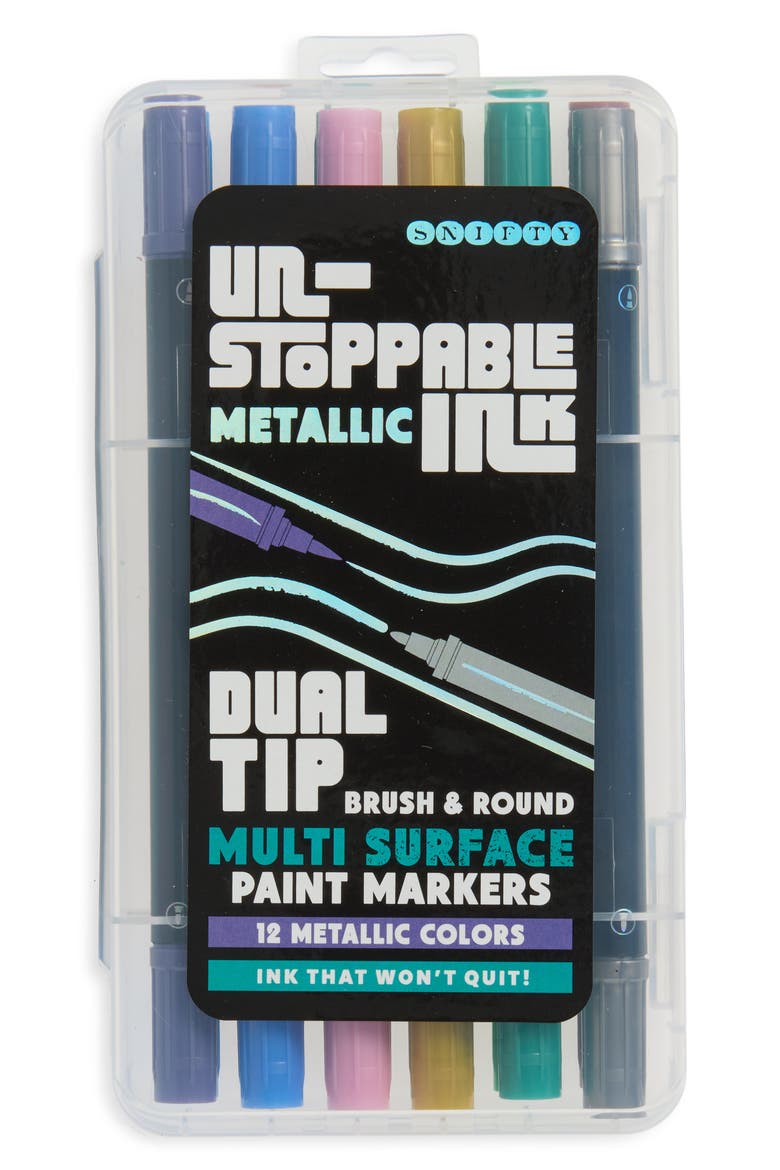 Metallic 12-Piece Unstoppable Ink Set, Alternate, color, MULTI