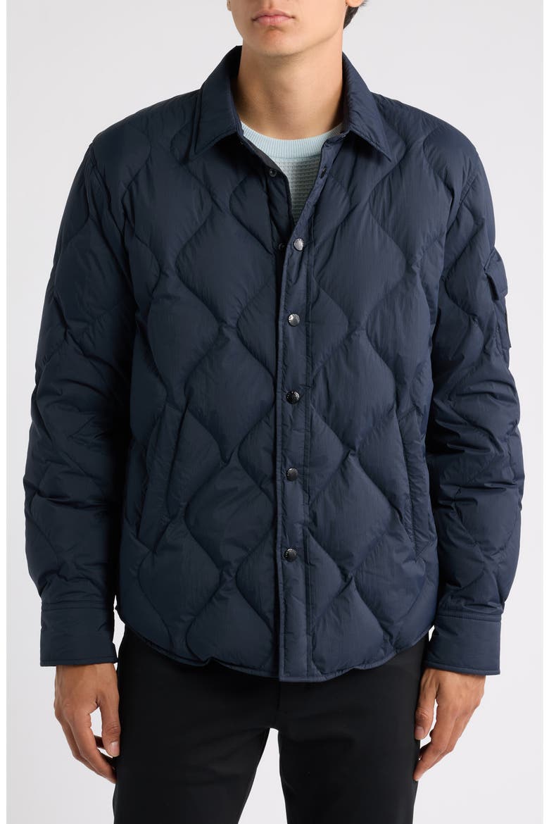 Dane Quilted Shirt Jacket, Alternate, color, NAVY