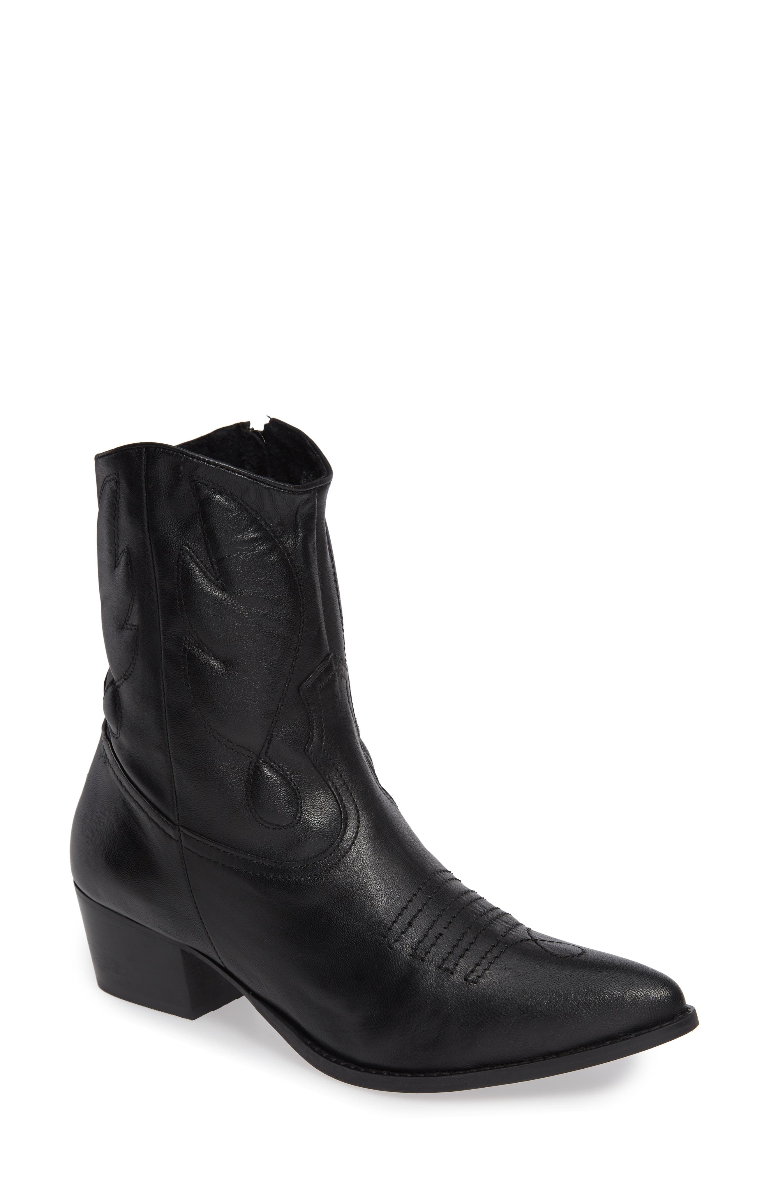 Topshop Arizona 2 Western Bootie, Main, color, 