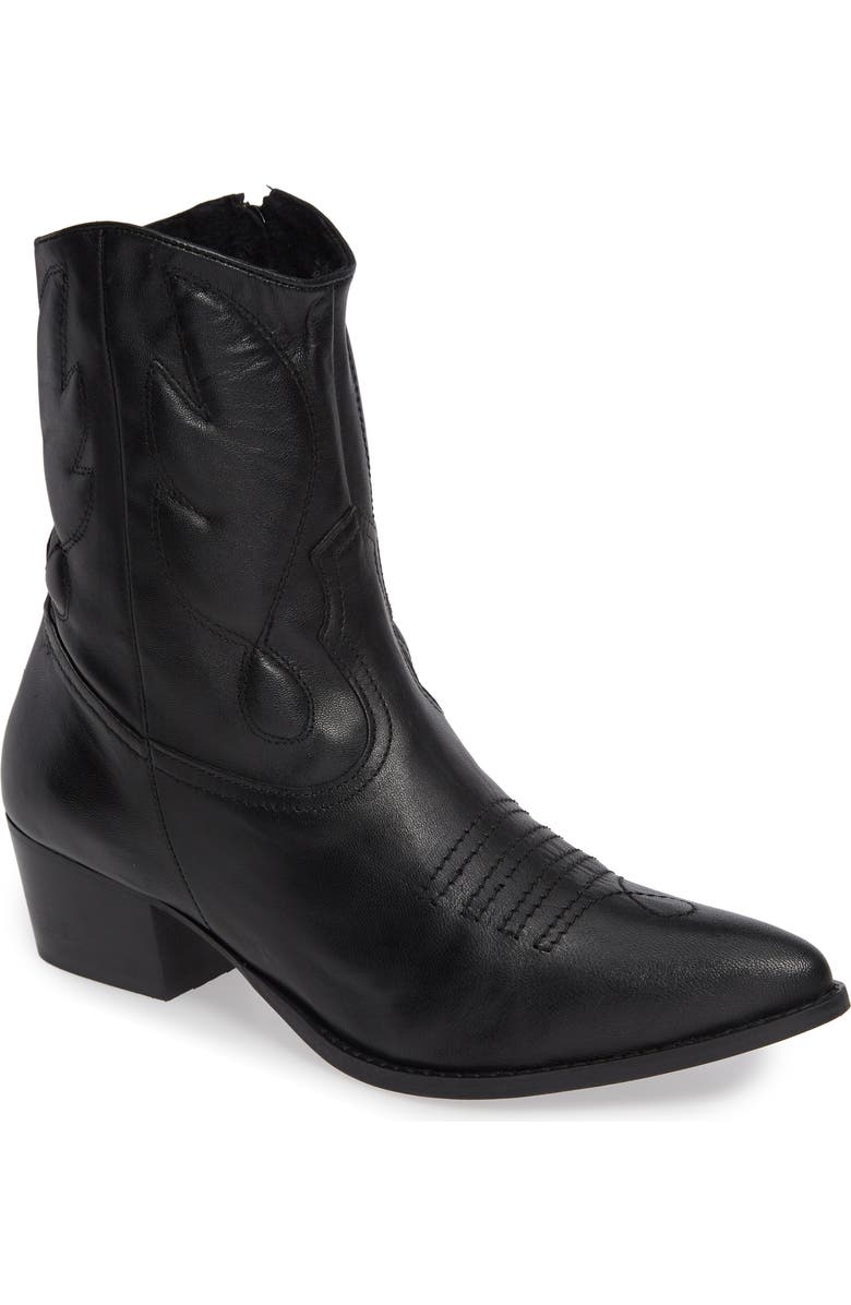 Topshop Arizona 2 Western Bootie, Main, color,