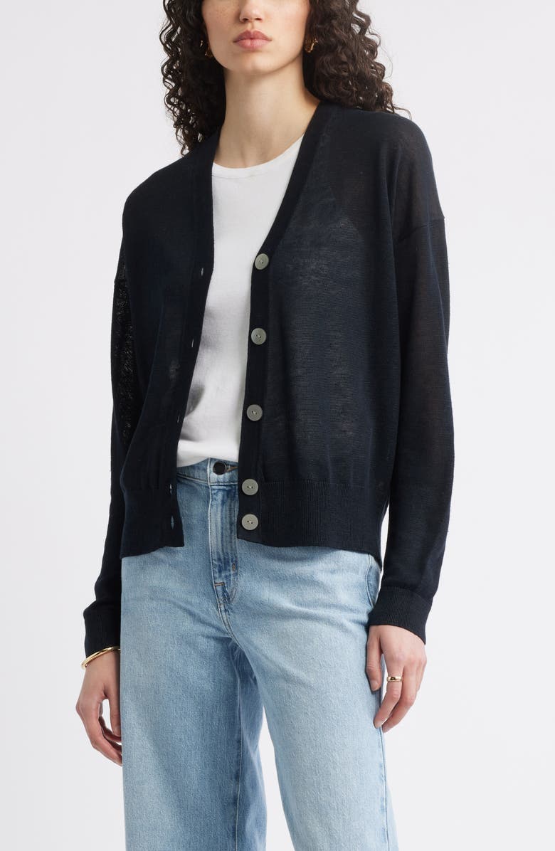 Linen Blend Cardigan