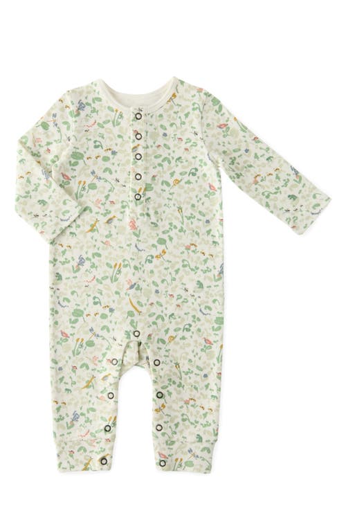 Pehr Henley Organic Cotton Romper In I Spy