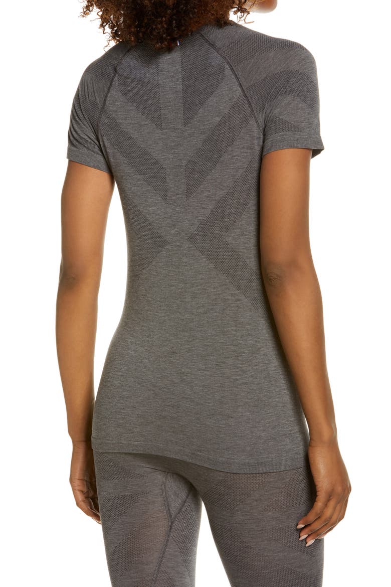 Women's Natural + Kinship Light Base Layer T-Shirt, Alternate, color, GRAY MELANGE
