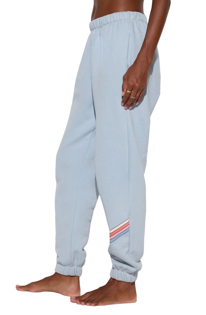Spiritual Gangster Grateful Portia Cotton Sweatpants, Alternate, color, Ice Blue