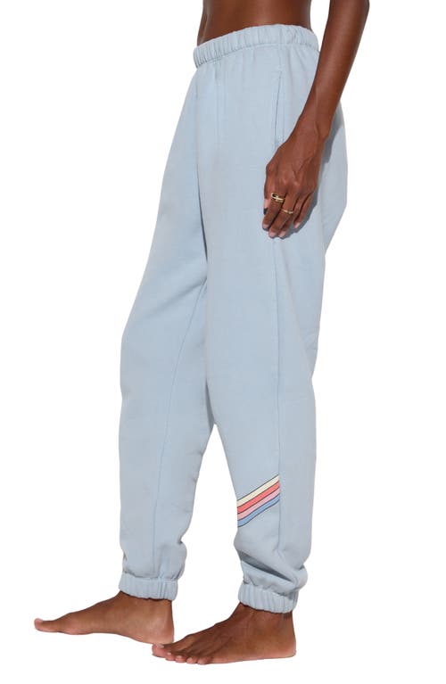 Spiritual Gangster Grateful Portia Cotton Sweatpants In Blue