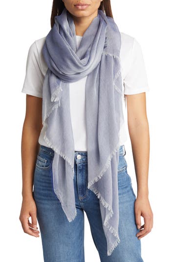 Nordstrom Modal & Silk Scarf In Navy