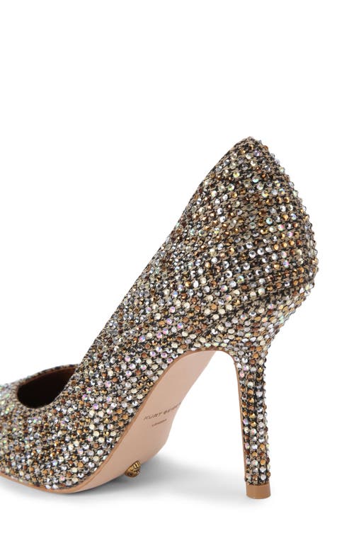 Kurt Geiger London Regent Pointed Toe Pump In Silver