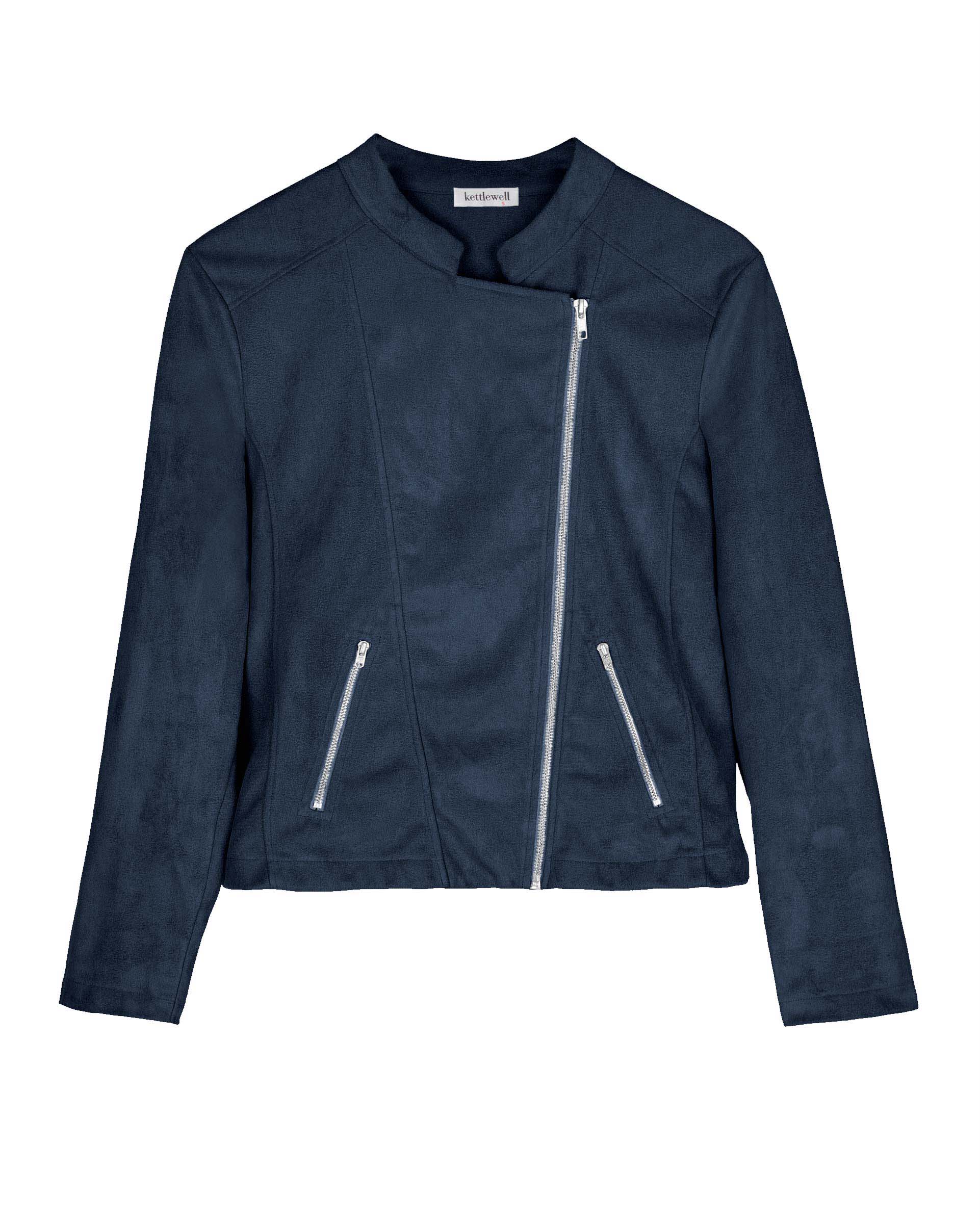 Rachel Cropped Biker Jacket - image 2