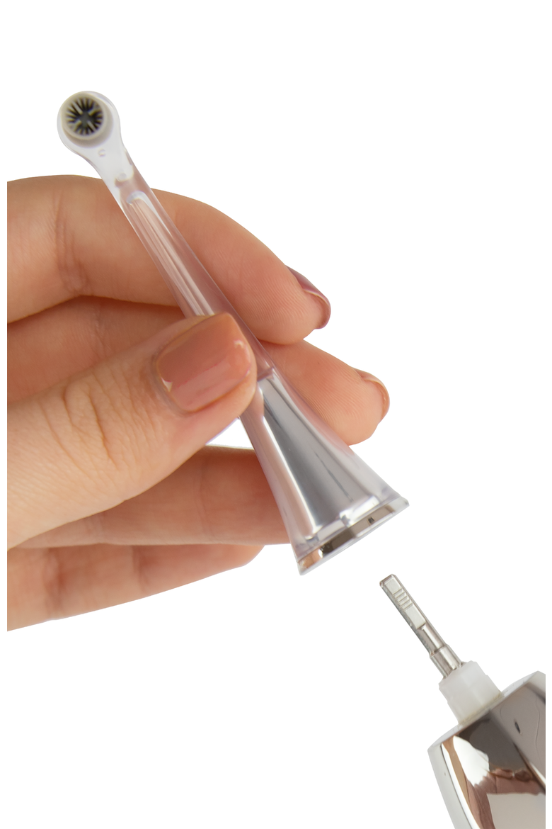 Zina45 Sonic Pulse Toothbrush Replacement Polishing Head, Alternate, color, Chromse Silver