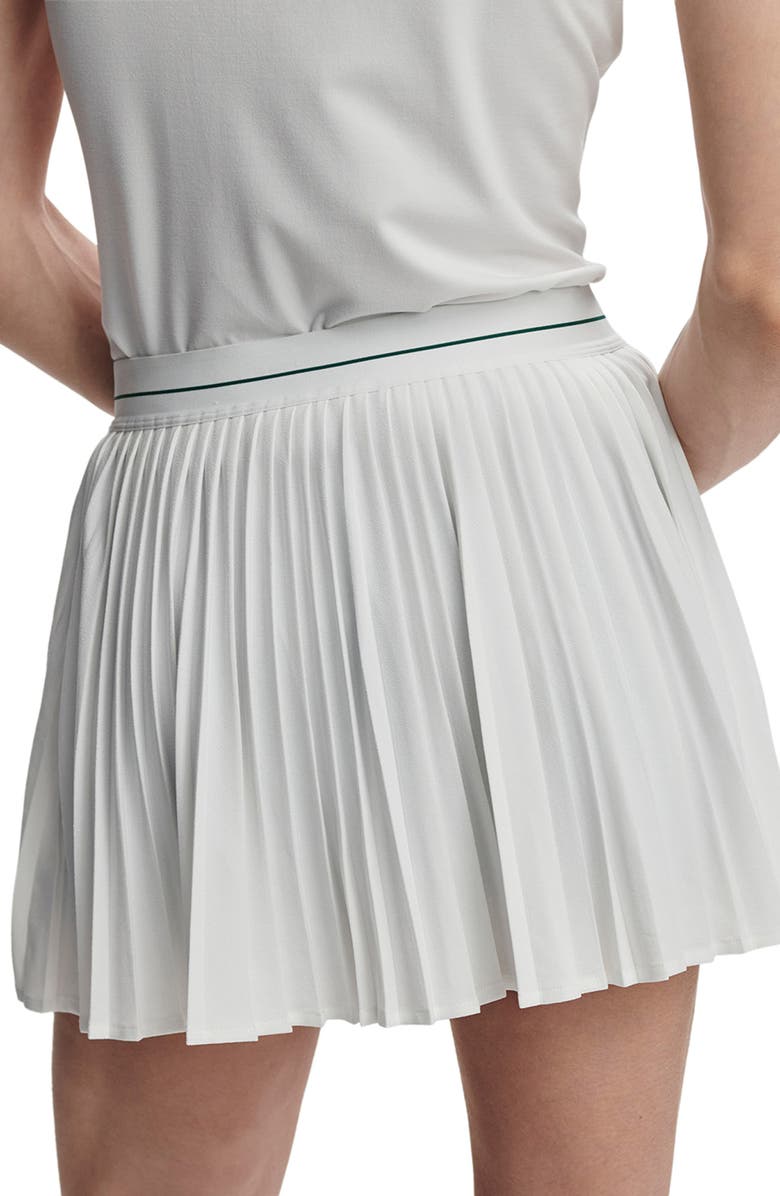 Varley Clemency Pleated Skort, Alternate, color, White
