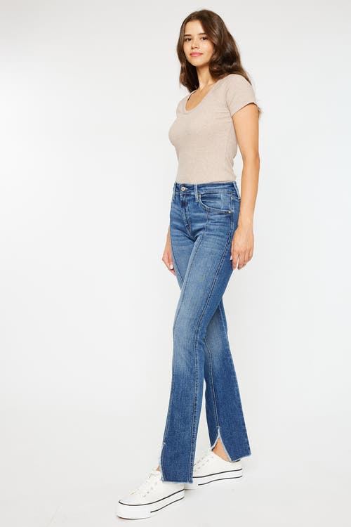 Kancan Citrine High Rise Bootcut Jeans In Medium Wash