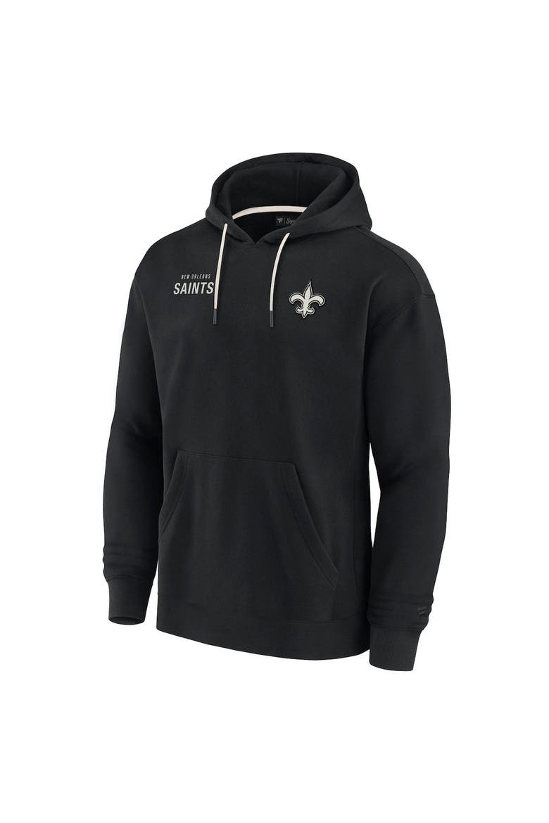 Unisex Fanatics Signature Black New Orleans Saints Elements Super Soft Fleece Pullover Hoodie, Alternate, color, Black