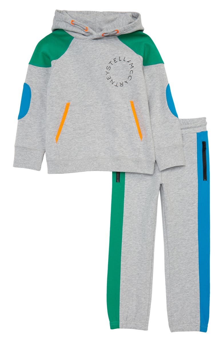 Stella McCartney Kids Kids' Colorblock Cotton Tracksuit Set, Main, color, 