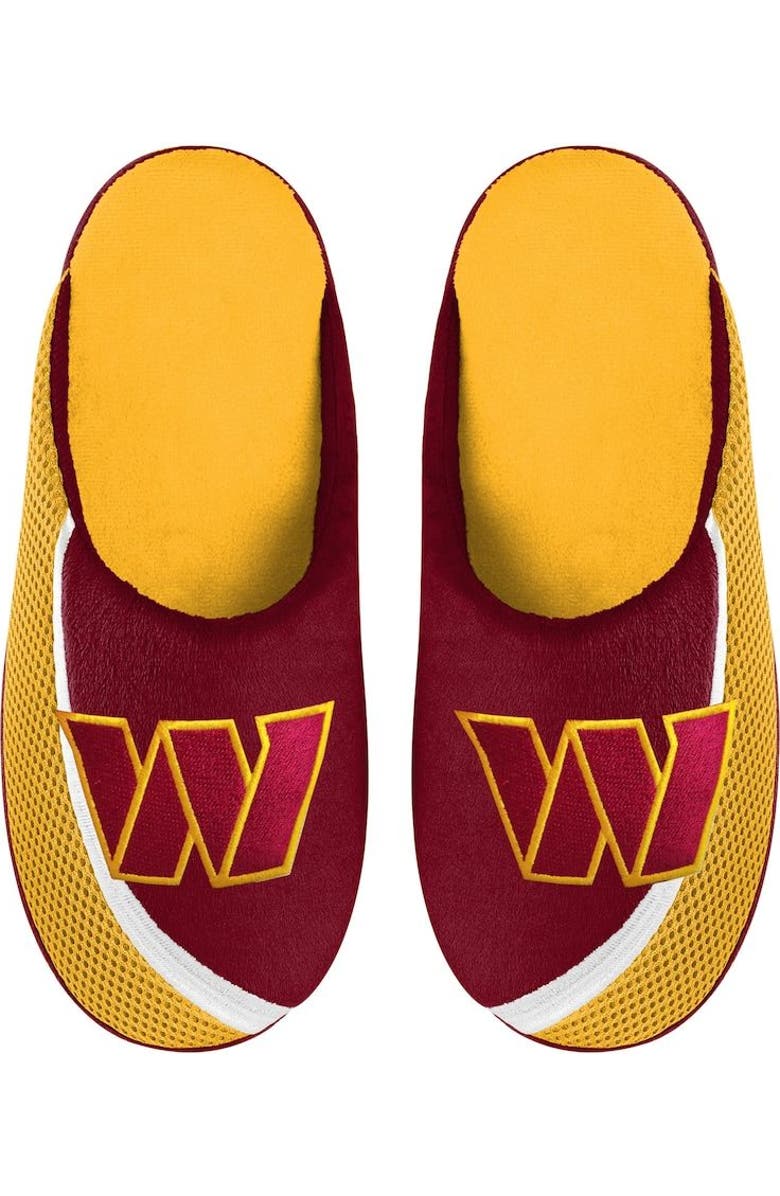 FOCO Men's FOCO Washington Commanders Big Logo Color Edge Slippers, Main, color,