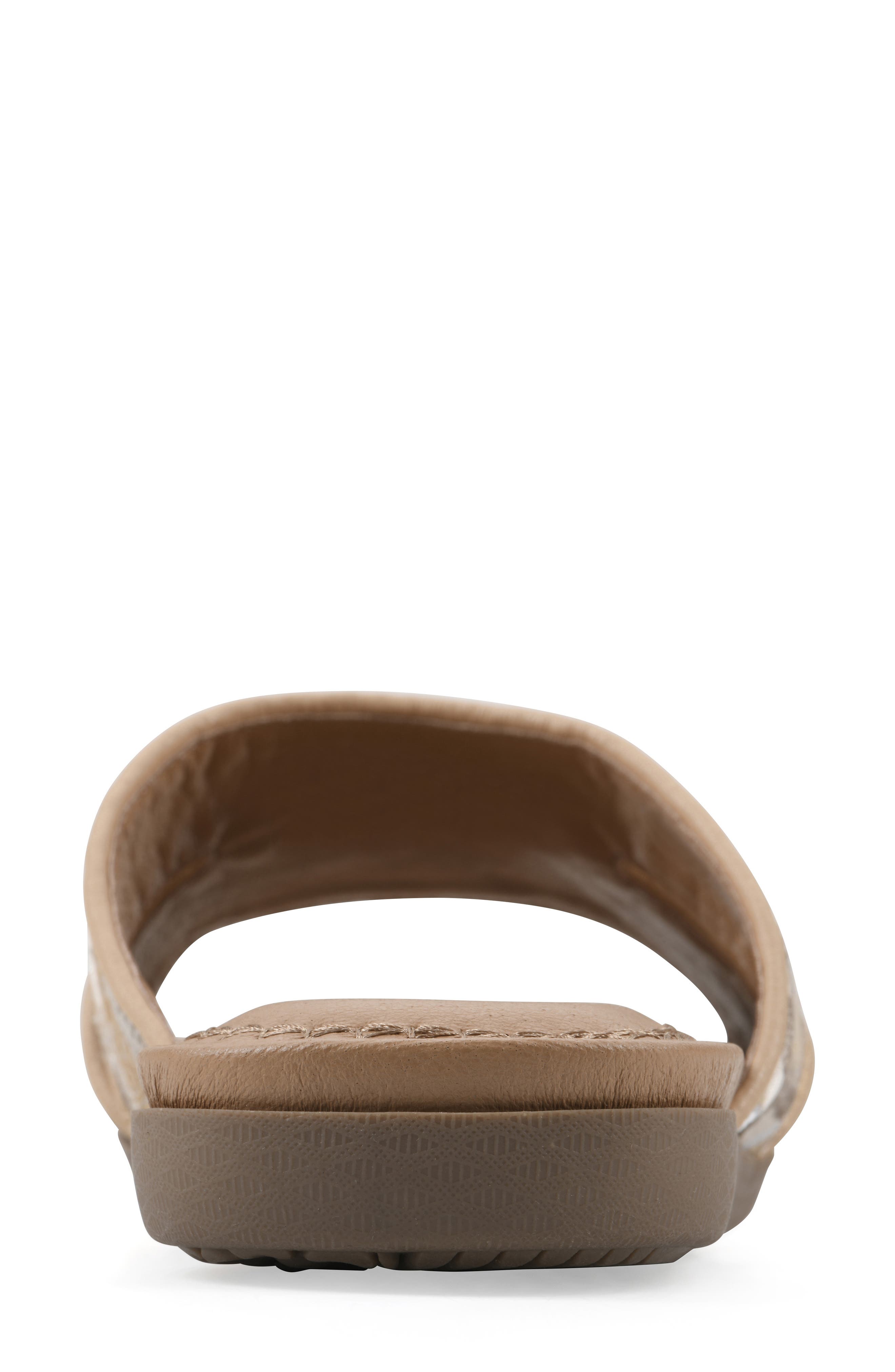 CLIFFS BY WHITE MOUNTAIN Frankly Slide Sandal, Alternate, color, Natural/ Multi/ Raffia
