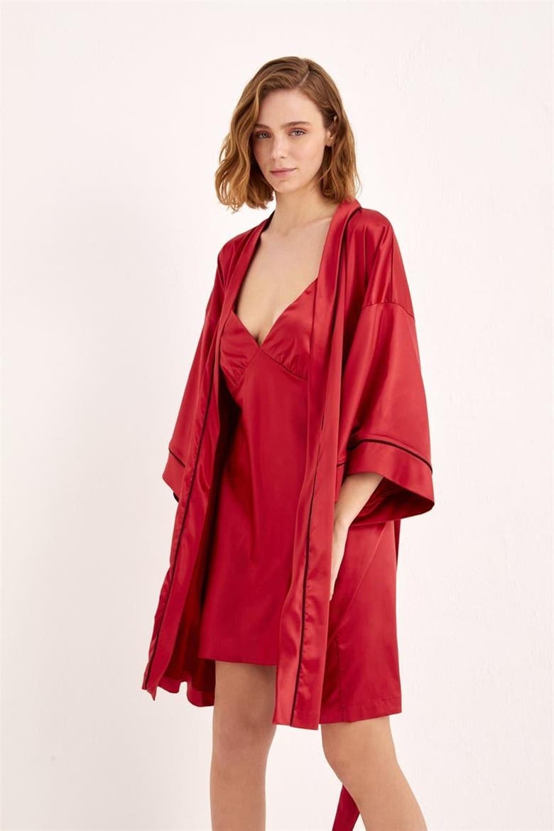 Maresias Short Robe, Alternate, color, Red