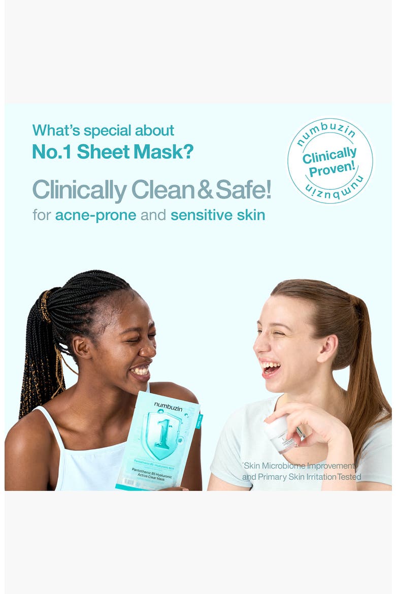 No.1 Pantothenic B5 Hyaluronic Active Clear Mask, Alternate, color, NO COLOR