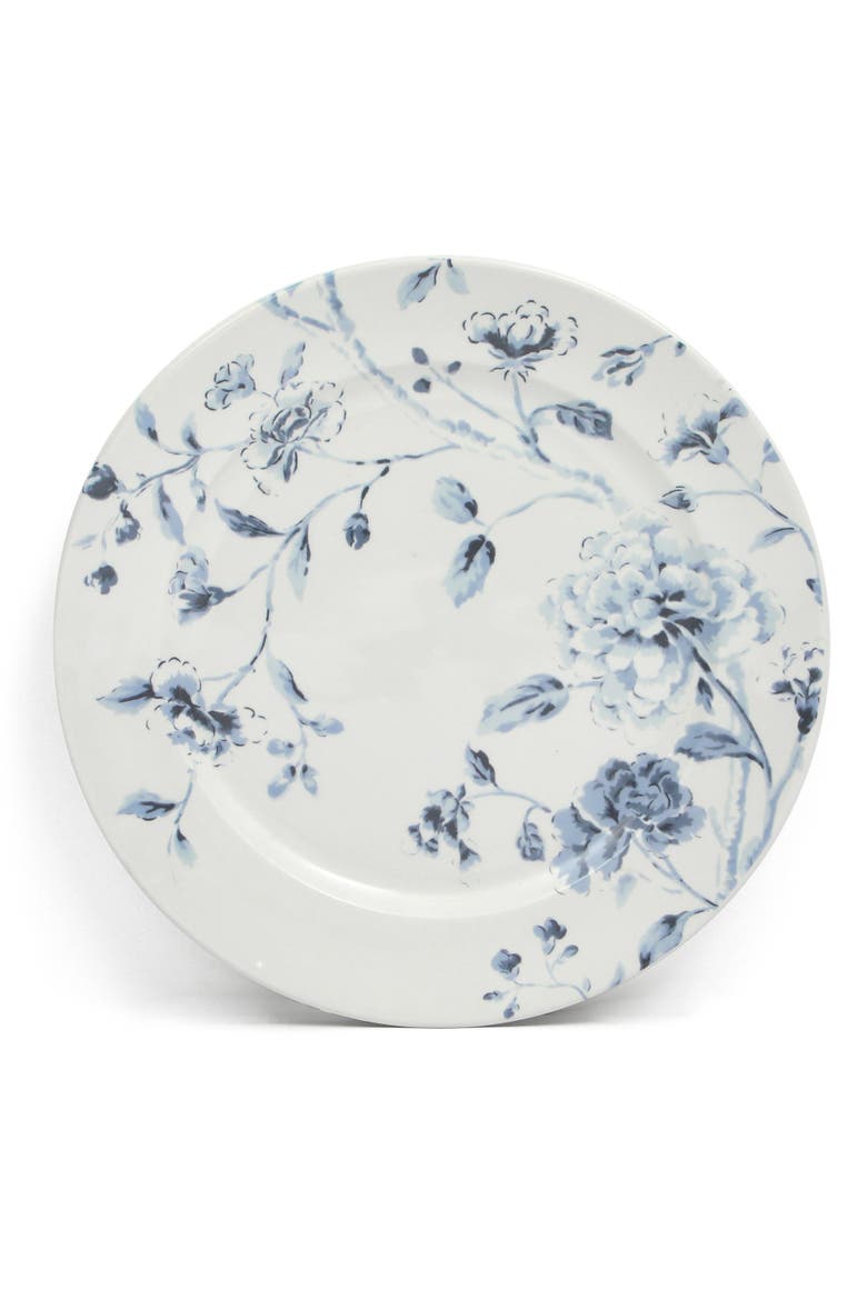 Empress Bouquet Decorated Chip-Resistant Porcelain Dinnerware Set, Alternate, color, Blue Floral