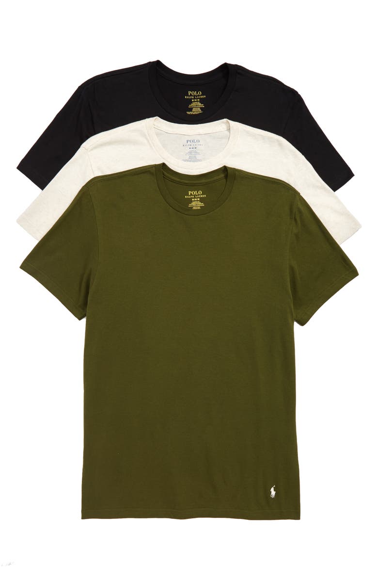 Polo Ralph Lauren 3-Pack Classic Fit T-Shirts, Main, color,