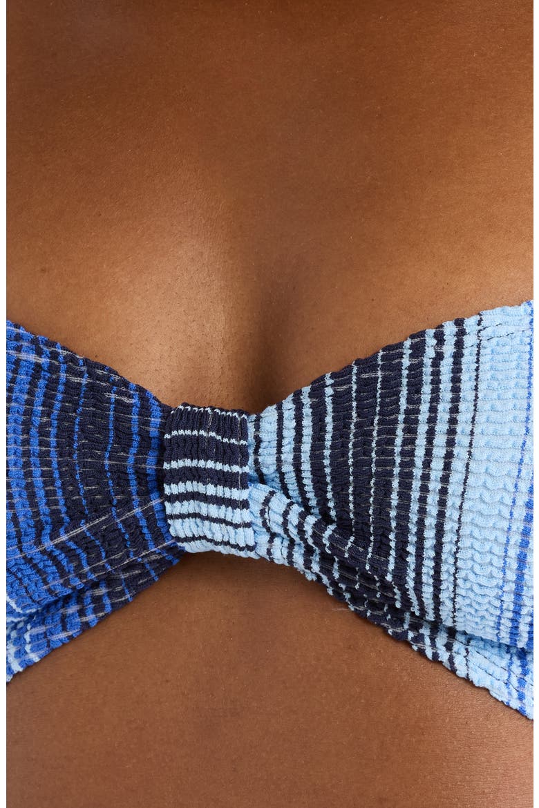 Ennat Bandeau Bikini Top, Alternate, color, FEVEN BLUE