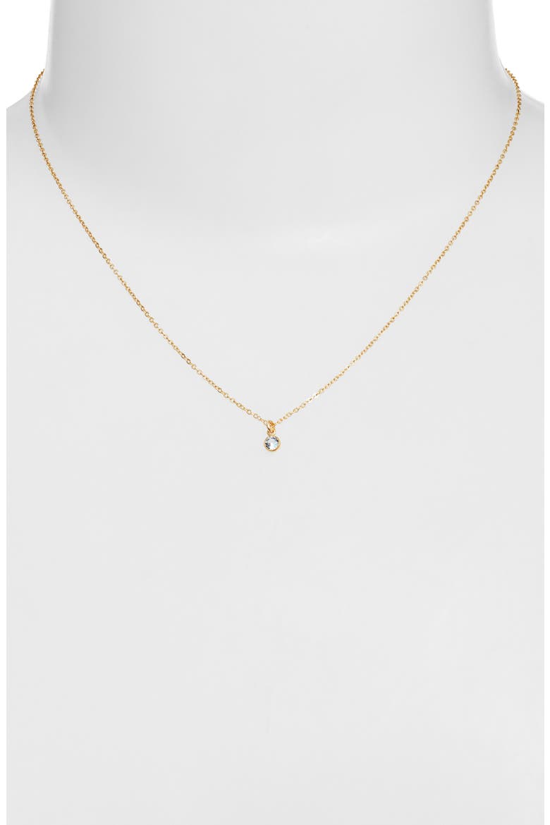 Something Blue Pendant Necklace, Alternate, color, GOLD