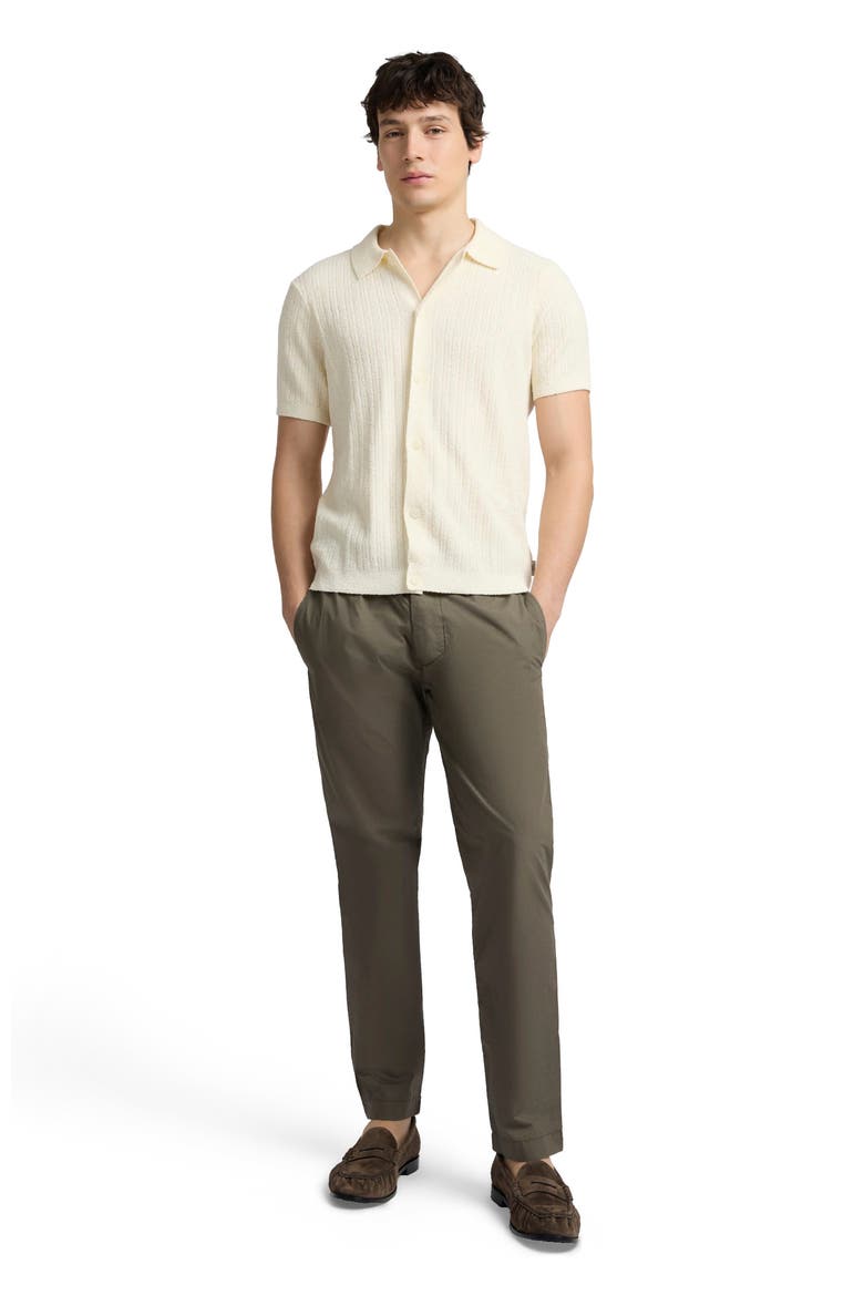 Boucle Rib Button Up Shirt, Main, color, Cream