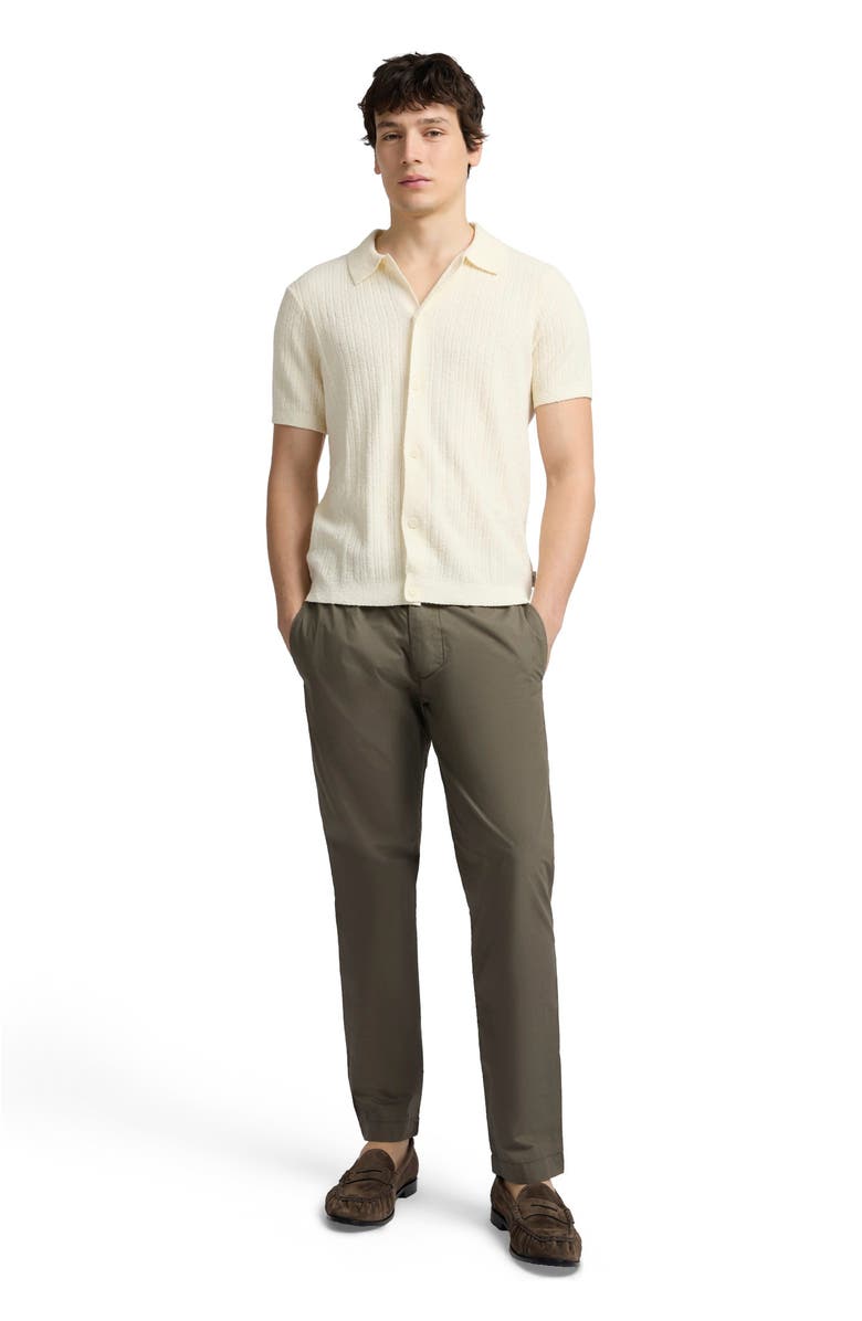 Onia Boucle Rib Button Up Shirt, Main, color, Cream