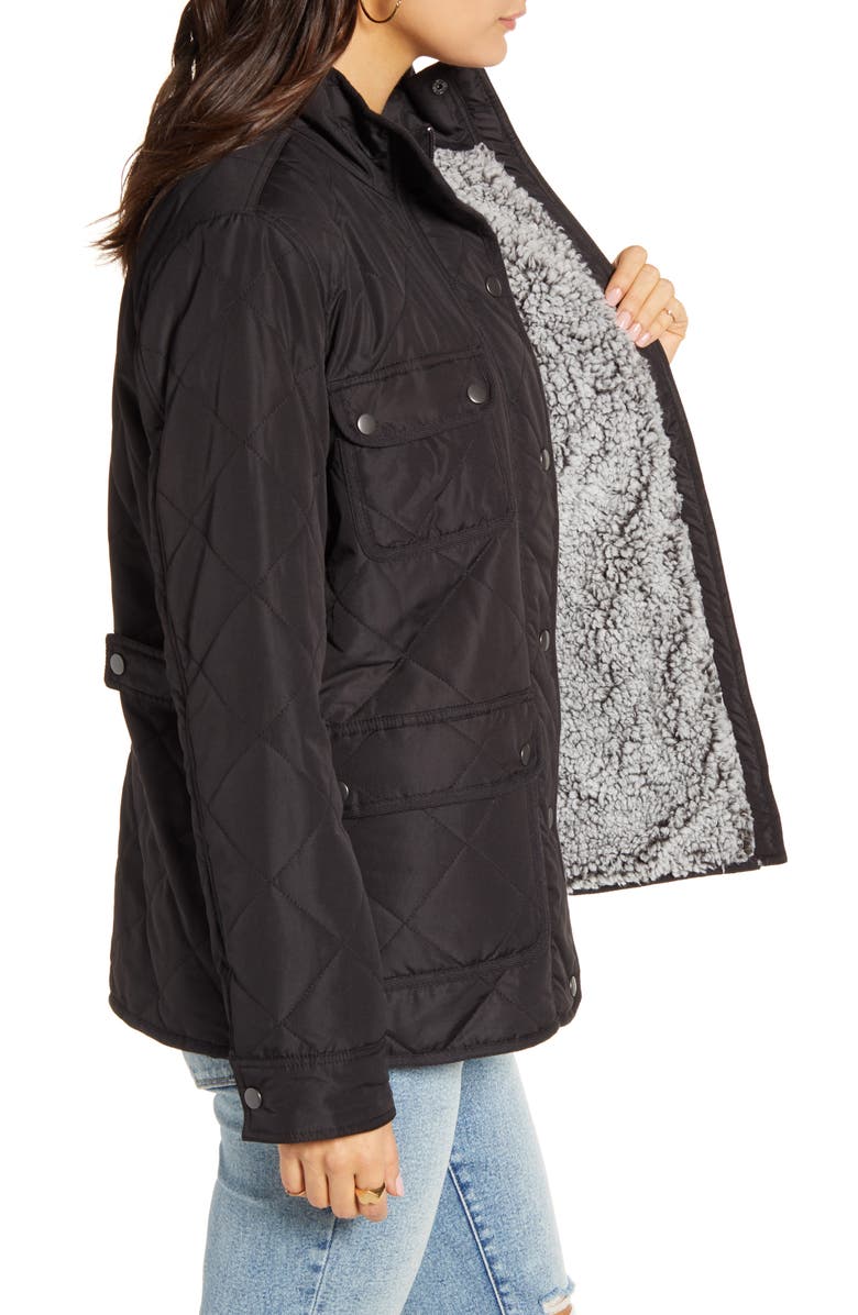 Thread & Supply Fleece Lined Quilted Utility Jacket, Alternate, color, 