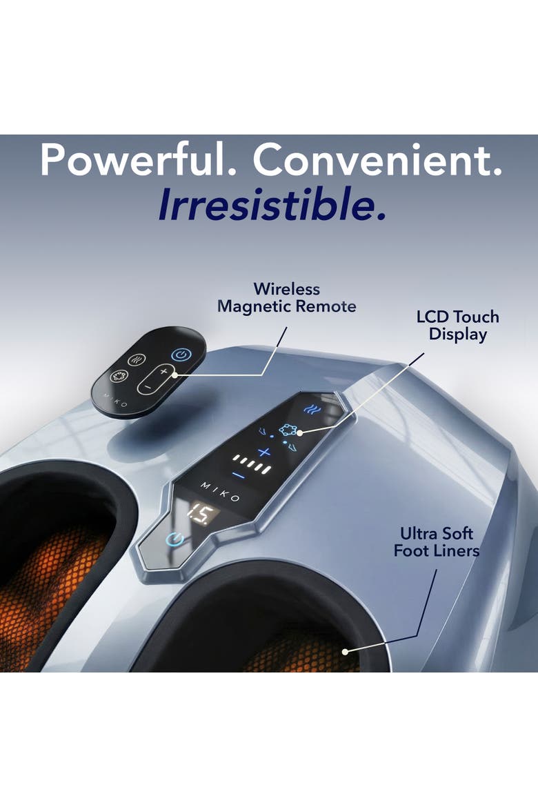 Shiatsu Foot Massager with Heat, LCD Display, Alternate, color, Charcoal