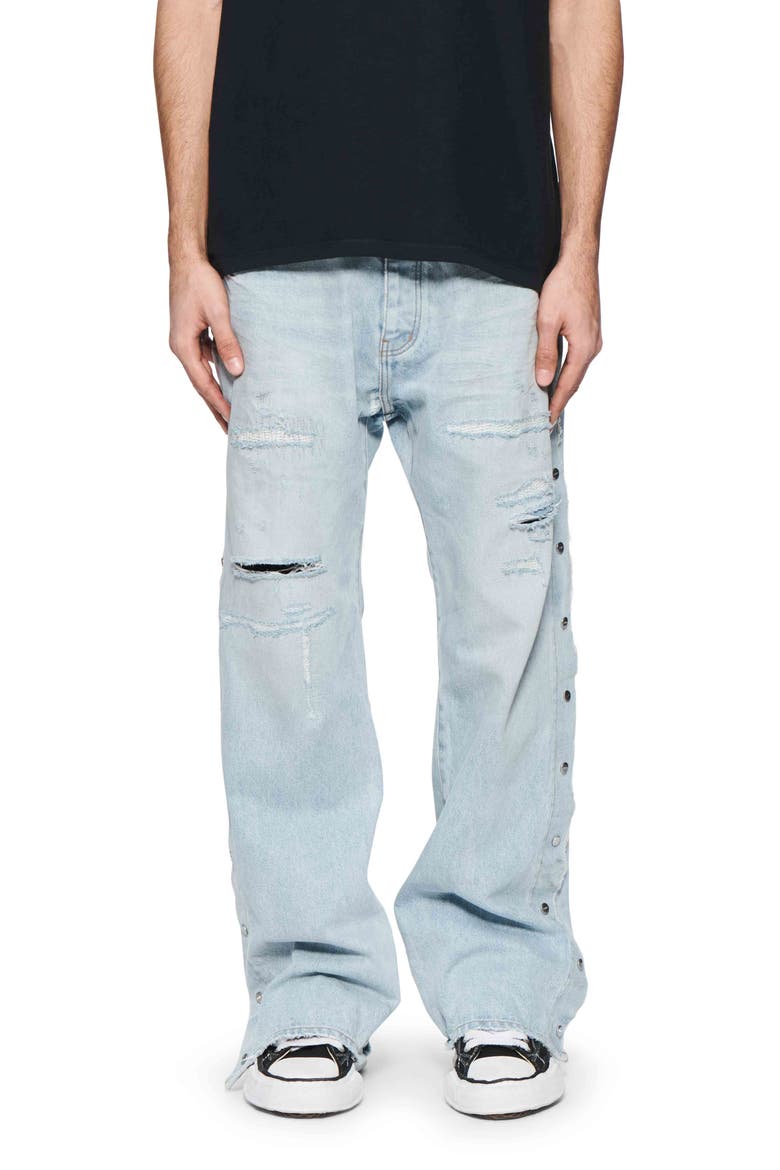 Tearaway Distressed Jeans, Main, color, LIGHT INDIGO